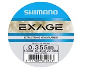 Rad SHIMANO Exage 0,355 mm / 1000 m Šedá Rad SHIMANO Exage 0,355 mm / 1000 m Šedá