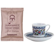 Káva Mehmet Efendi 100g a šálka Kutahya 50ml Káva Mehmet Efendi 100g a šálka Kutahya 50ml