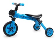 BLUE Detský skladací 3-kolesový bicykel