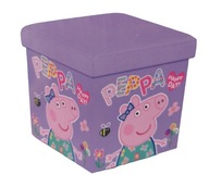 POUF NA UCHOVÁVANIE SKLÁDACIA DETSKÁ IZBA PEPPA