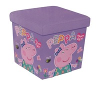 Pouffe Peppa Pig, fialový POUF NA SKLADOVANIE