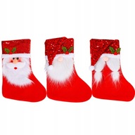 3 KS VIANOČNÉ EŁK Santa Claus snehuliak 3 KS VIANOČNÉ EŁK Santa Claus snehuliak