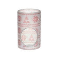 Krb Yankee Candle Červené severské matné sklo Krb Yankee Candle Červené severské matné sklo