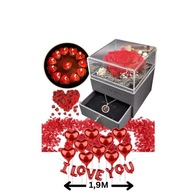 Valentínsky darček KRABIČKA NA NÁHRDELNÍK + OZDOBY Valentínsky darček KRABIČKA NA NÁHRDELNÍK + OZDOBY