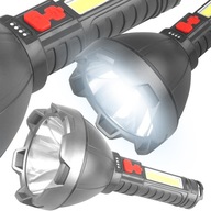 VÝKONNÁ NABÍJATEĽNÁ MULTIFUNKČNÁ LED BATERKA USB IP65 500M 700LM VÝKONNÁ NABÍJATEĽNÁ MULTIFUNKČNÁ LED BATERKA USB IP65 500M 700LM