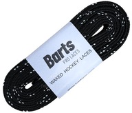 Voskované hokejové šnúrky Barts Pro Laces 280cm - čierne
