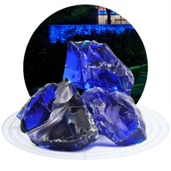 Modré sklenené zrná Dekorácia Záhradné sklo 1KG