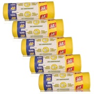 5x JN Odolné vrecia na odpad 120L, 10 kusov 5x JN Odolné vrecia na odpad 120L, 10 kusov