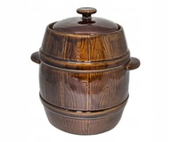 Kameninový moriaci sud s golierom, 5L, HNEDÝ Kameninový moriaci sud s golierom, 5L, HNEDÝ