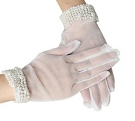Krátke SVADOBNÉ RUKAVICE ECR PEARLS 578 Krátke SVADOBNÉ RUKAVICE ECR PEARLS 578
