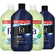 Fa Sprchový gél pre mužov Fa Men Sport pre ženy Fa Aleo 4x750ml Fa Sprchový gél pre mužov Fa Men Sport pre ženy Fa Aleo 4x750ml