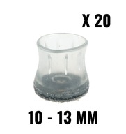 20x návleky na nohy stolových stoličiek Ø 10-13 mm 20x návleky na nohy stolových stoličiek Ø 10-13 mm