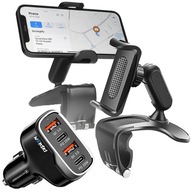 DRŽIAK DO AUTO PRE KOKPIT TELEFÓNU + NABÍJAČKA 4 USB DRŽIAK DO AUTO PRE KOKPIT TELEFÓNU + NABÍJAČKA 4 USB