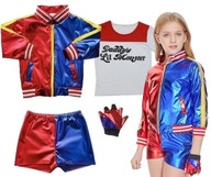HARLEY QUINN JOKER OUTFIT NA KARNEVALOVÝ PLES 134/140 XL HARLEY QUINN JOKER OUTFIT NA KARNEVALOVÝ PLES 134/140 XL