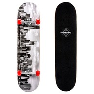 Klasický drevený skateboard, profilovaná guma