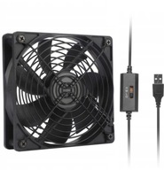 TICHÝ VENTILÁTOR CHLADENIA POČÍTAČA USB 120mm TICHÝ VENTILÁTOR CHLADENIA POČÍTAČA USB 120mm
