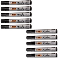 BIC Permanent Marker Pen Black Set x10 BIC Permanent Marker Pen Black Set x10