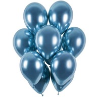 Lesklé MODRO chrómové BALÓNY VEĽKÉ 13 palcov x50 Lesklé MODRO chrómové BALÓNY VEĽKÉ 13 palcov x50