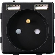Zásuvka + modul dvojitej zásuvky USB pre rámy MIUUN