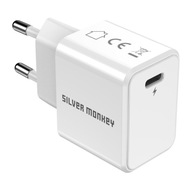 Silver Monkey 25W USB-C PD nástenná nabíjačka Silver Monkey 25W USB-C PD nástenná nabíjačka