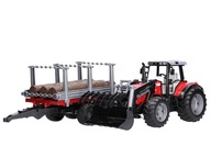 BRUDER 02046 Traktor Massey Ferguson s prívesom BRUDER 02046 Traktor Massey Ferguson s prívesom