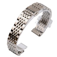 Hodinkový náramok oceľový motýľ 22mm strieborný Hodinkový náramok oceľový motýľ 22mm strieborný