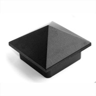 Plastová krytka obálky na stĺpiky, profil 100x100, čierna - 5 kusov Plastová krytka obálky na stĺpiky, profil 100x100, čierna - 5 kusov