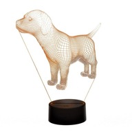 3D LED NOČNÁ LAMPA PRE PSA MIX FARBY NA DIAĽKU 3D LED NOČNÁ LAMPA PRE PSA MIX FARBY NA DIAĽKU