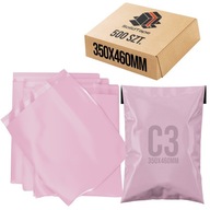 Kuriérske fólie ružové C3 350x460 mm 500 ks fóliové obálky