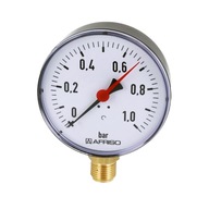 RADIÁLNY MANOMETER DNO 1/2 80mm 0-1 BAR RF AFRISO RADIÁLNY MANOMETER DNO 1/2 80mm 0-1 BAR RF AFRISO