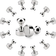 KANCELÁRSKE NEODYMIOVÉ MAGNETY Ø12 mm do chladničky na tabule, silné, 12 ks. KANCELÁRSKE NEODYMIOVÉ MAGNETY Ø12 mm do chladničky na tabule, silné, 12 ks.