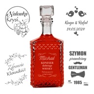 Karafa s gravírovaním ako darček 0,5l 500 ml + korok Karafa s gravírovaním ako darček 0,5l 500 ml + korok