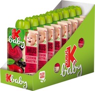 Kubuś Baby Mousse Červená zelenina ovocie cvikla 9x100g Kubuś Baby Mousse Červená zelenina ovocie cvikla 9x100g