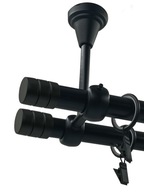 ČIERNY STROPNÝ TYČ NA ZÁCLONU fi 19+19mm REZAČ 280cm ČIERNY STROPNÝ TYČ NA ZÁCLONU fi 19+19mm REZAČ 280cm
