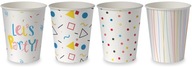 PARTY MIX papierové šálky na kávu 250ml 50ks + poplatok za SUP PARTY MIX papierové šálky na kávu 250ml 50ks + poplatok za SUP