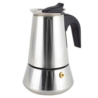 Espresso kávovar 200ml vyrobený z nerezovej ocele Espresso kávovar 200ml vyrobený z nerezovej ocele