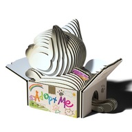 Sada 25 kusov Náučné puzzle Cat 3D ECO 6+