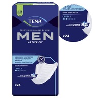 Anatomické vložky Tena Men Active Fit 24 kusov Anatomické vložky Tena Men Active Fit 24 kusov