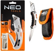 NEO TRAPÉZOVÉ POUZDRO NA NOŽ NYLON + 5 ČEPELÍ 63-710 NEO TRAPÉZOVÉ POUZDRO NA NOŽ NYLON + 5 ČEPELÍ 63-710