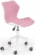 Otočná stolička MATRIX 3 ružová / biela Halmar