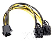 Grafický napájací adaptér PCI-E 6PIN - 2x 8PIN 6 + 2