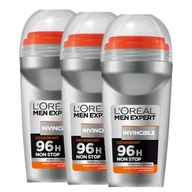 Sada 3x Loreal Men Expert roll-on deodorant Invincible 96H 50 ml Sada 3x Loreal Men Expert roll-on deodorant Invincible 96H 50 ml