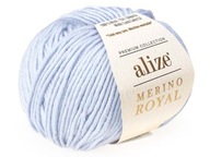 Priadza Merino Royal - 480 - Modrá Priadza Merino Royal - 480 - Modrá