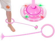 Hula hoop, švihadlo, ružová LED loptička