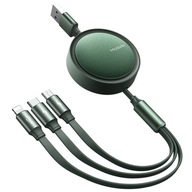 MCDODO OBALENÝ KÁBEL PRE IPHONE MICRO USB TYP C 3V1 MCDODO OBALENÝ KÁBEL PRE IPHONE MICRO USB TYP C 3V1