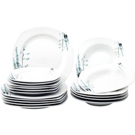 SADA TANIECOV PORCELÁNOVÁ VEČERA SERVIS 18 KUSOV