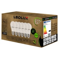6x E27 A60 LED žiarovka 12W 1200lm 3 FARBY LEDLUX 6x E27 A60 LED žiarovka 12W 1200lm 3 FARBY LEDLUX