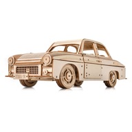 Morská panna Legenda Poľskej ľudovej republiky Malý príbeh Drevené puzzle 3D Model Auto FSO Syrena Morská panna Legenda Poľskej ľudovej republiky Malý príbeh Drevené puzzle 3D Model Auto FSO Syrena