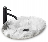 ROXY STONE L.GREY Keramické umývadlo na dosku ROXY STONE L.GREY Keramické umývadlo na dosku