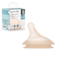 Stredne prietoková vsuvka pre fľašu Silicone 3 m+, Zero Zero Suavinex Stredne prietoková vsuvka pre fľašu Silicone 3 m+, Zero Zero Suavinex